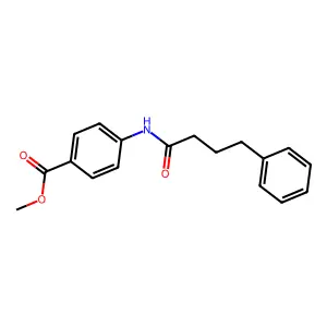 Methyl 4-(4-phenylbutanoylamino)benzoate structure