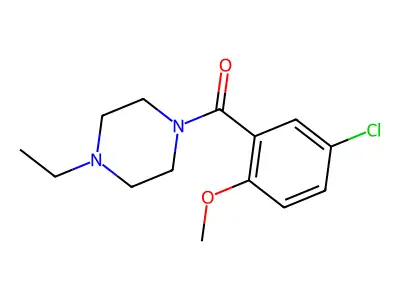 (5-Chloro-2-methoxyphenyl)(4-ethylpiperazin-1-yl)methanone structure
