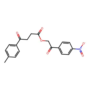 2-(4-Nitrophenyl)-2-oxoethyl 4-(4-methylphenyl)-4-oxobutanoate structure