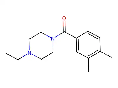 1-(3,4-Dimethylbenzoyl)-4-ethylpiperazine structure