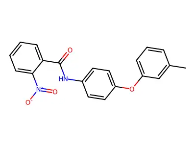 N-[4-(3-methylphenoxy)phenyl]-2-nitrobenzamide structure