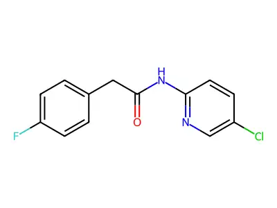 N-(5-chloropyridin-2-yl)-2-(4-fluorophenyl)acetamide structure