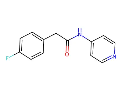 4-Fluoro-N-4-pyridinylbenzeneacetamide structure