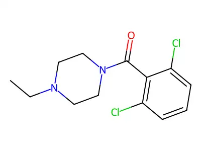 (2,6-Dichlorophenyl)(4-ethylpiperazin-1-yl)methanone structure