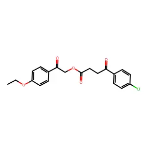 2-(4-Ethoxyphenyl)-2-oxoethyl 4-(4-chlorophenyl)-4-oxobutanoate structure