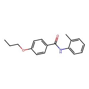 N-(2-methylphenyl)-4-propoxybenzamide structure