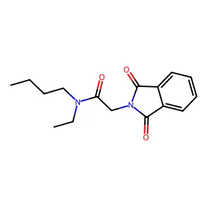 N-butyl-2-(1,3-dioxo-1,3-dihydro-2H-isoindol-2-yl)-N-ethylacetamide structure