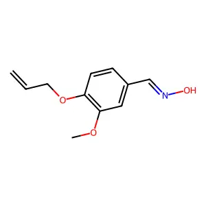Benzaldehyde, 3-methoxy-4-(2-propenyloxy)-, oxime structure
