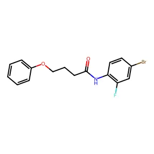 N-(4-bromo-2-fluorophenyl)-4-phenoxybutanamide structure