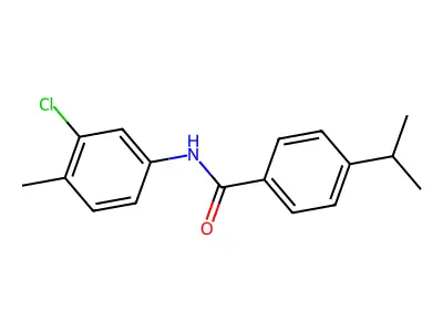 N-(3-chloro-4-methylphenyl)-4-propan-2-ylbenzamide structure
