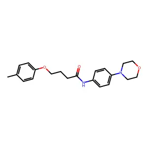 N-(4-Morpholin-4-yl-phenyl)-4-p-tolyloxy-butyramide structure