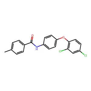 N-[4-(2,4-dichlorophenoxy)phenyl]-4-methylbenzamide structure
