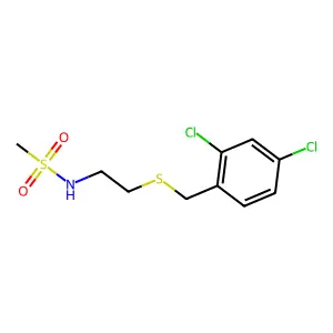 N-{2-[(2,4-dichlorobenzyl)sulfanyl]ethyl}methanesulfonamide structure