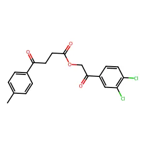 2-(3,4-Dichlorophenyl)-2-oxoethyl 4-(4-methylphenyl)-4-oxobutanoate structure