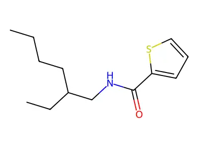 N-(2-ethylhexyl)-2-thiophenecarboxamide structure