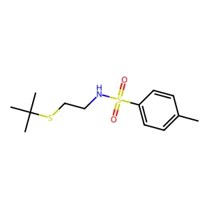 N-[2-(tert-butylsulfanyl)ethyl]-4-methylbenzenesulfonamide structure