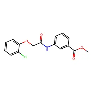 Methyl 3-(2-(2-chlorophenoxy)acetamido)benzoate structure