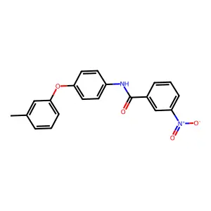 N-[4-(3-methylphenoxy)phenyl]-3-nitrobenzamide structure