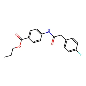 Propyl 4-{[(4-fluorophenyl)acetyl]amino}benzoate structure