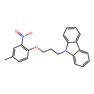 9-[3-(4-Methyl-2-nitrophenoxy)propyl]-9H-carbazole structure