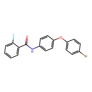 N-[4-(4-bromophenoxy)phenyl]-2-fluorobenzamide structure
