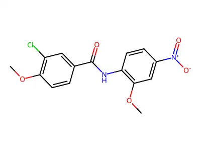 3-chloro-4-methoxy-N-(2-methoxy-4-nitrophenyl)benzamide structure