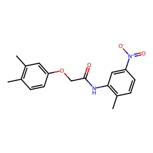2-(3,4-dimethylphenoxy)-N-(2-methyl-5-nitrophenyl)acetamide structure