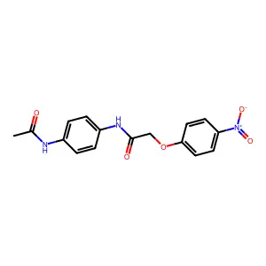 N-[4-(acetylamino)phenyl]-2-(4-nitrophenoxy)acetamide structure