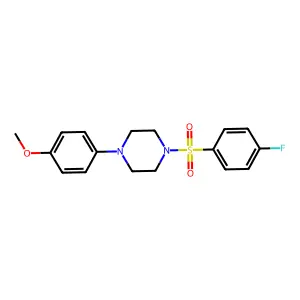 1-((4-Fluorophenyl)sulfonyl)-4-(4-methoxyphenyl)piperazine structure