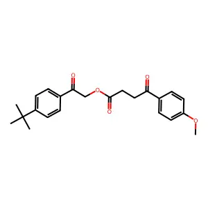 2-(4-Tert-butylphenyl)-2-oxoethyl 4-(4-methoxyphenyl)-4-oxobutanoate structure