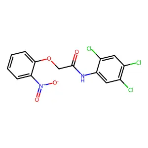 2-(2-nitrophenoxy)-N-(2,4,5-trichlorophenyl)acetamide structure