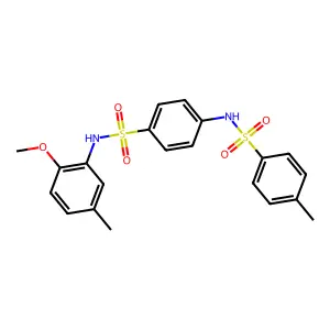 N-[4-[(2-methoxy-5-methylphenyl)sulfamoyl]phenyl]-4-methylbenzenesulfonamide structure