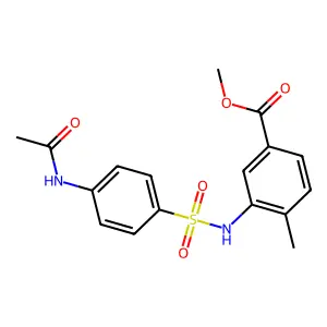 Methyl 3-(4-acetamidobenzenesulfonamido)-4-methylbenzoate structure