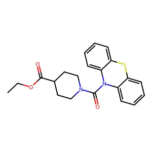 Ethyl 1-(10H-phenothiazine-10-carbonyl)piperidine-4-carboxylate structure