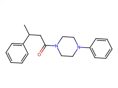 3-Phenyl-1-(4-phenylpiperazin-1-yl)butan-1-one structure