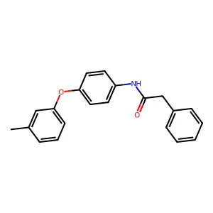N-[4-(3-methylphenoxy)phenyl]-2-phenylacetamide structure