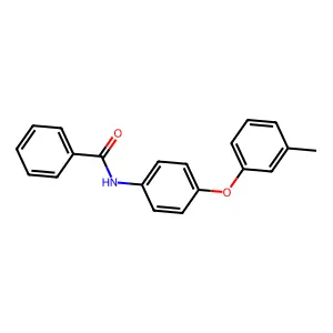 N-[4-(3-methylphenoxy)phenyl]benzamide structure