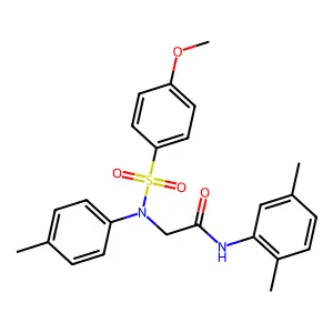 N-(2,5-dimethylphenyl)-2-(N-(4-methoxyphenyl)sulfonyl-4-methylanilino)acetamide structure