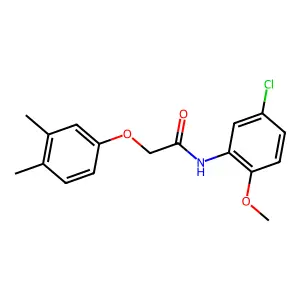 N-(5-chloro-2-methoxyphenyl)-2-(3,4-dimethylphenoxy)acetamide structure
