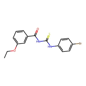 N-[(4-bromophenyl)carbamothioyl]-3-ethoxybenzamide structure