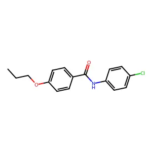 N-(4-chlorophenyl)-4-propoxybenzamide structure