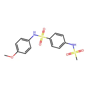 4-(methanesulfonamido)-N-(4-methoxyphenyl)benzenesulfonamide structure
