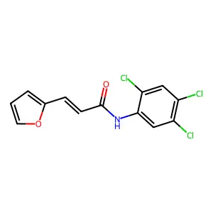 (E)-3-(furan-2-yl)-N-(2,4,5-trichlorophenyl)prop-2-enamide structure