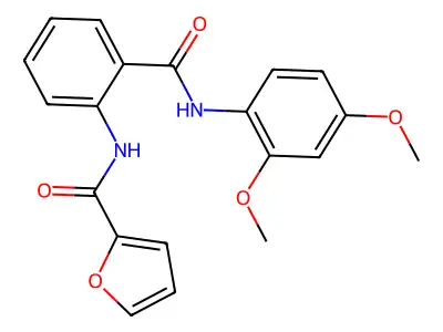 N-{2-[(2,4-dimethoxyanilino)carbonyl]phenyl}-2-furamide structure