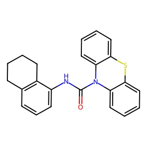 N-(5,6,7,8-tetrahydronaphthalen-1-yl)-10H-phenothiazine-10-carboxamide structure