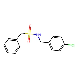 N-[(4-chlorophenyl)methyl]-1-phenylmethanesulfonamide structure