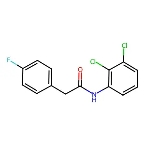 N-(2,3-二氯苯基)-2-(4-氟苯基)乙酰胺 structure