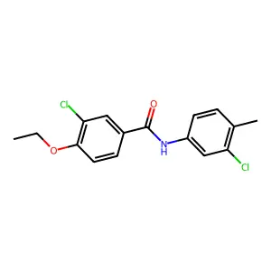 3-chloro-N-(3-chloro-4-methylphenyl)-4-ethoxybenzamide structure