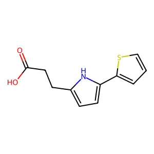 3-(5-Thiophen-2-yl-1H-pyrrol-2-yl)-propionic acid structure