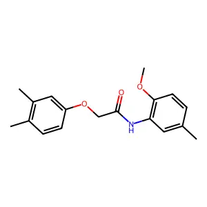 2-(3,4-dimethylphenoxy)-N-(2-methoxy-5-methylphenyl)acetamide structure